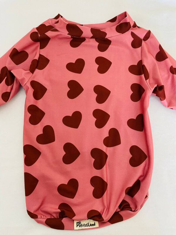 Polera Corazones Rojos